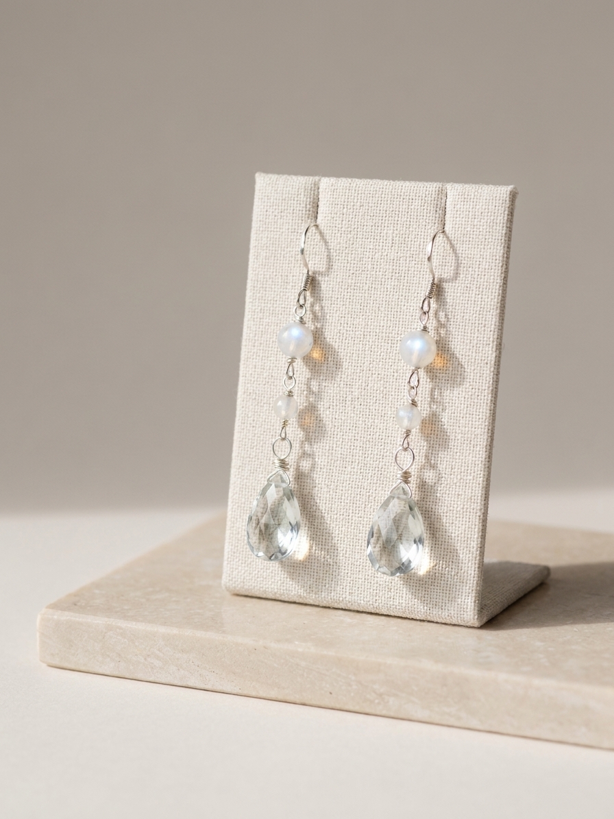 The Diamond of the Season - featuring Green Amethyst, Aurora Coated Jade, Silver Tone Copper Wire, Sterling Silver angle 5